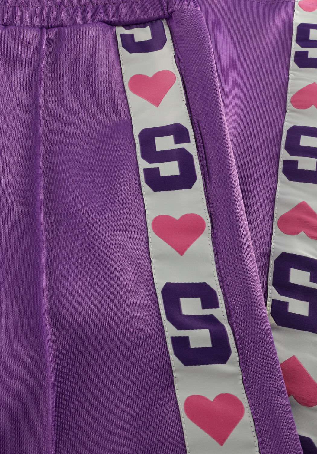 Paarse Salty Stitch Wijde broek TRACK PANTS - large