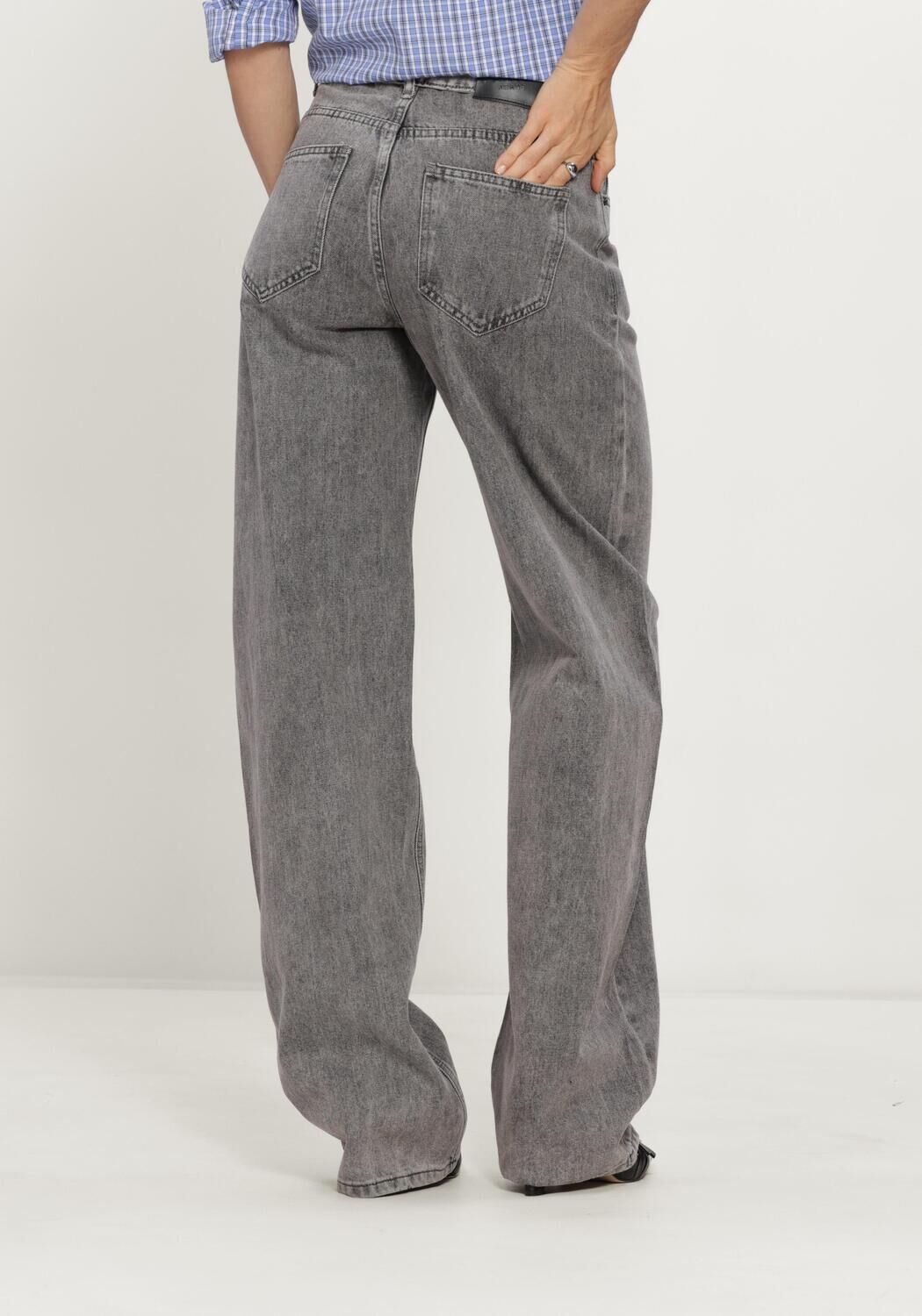 Grijze HAUTE L'AMITI&Eacute; Barrel jeans FLIP BARREL GREY TALL JEANS - large