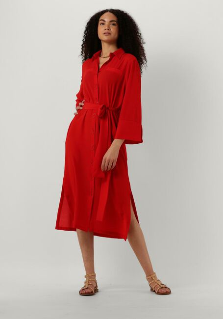 Rode CHPTR-S Midi jurk NECESSITY DRESS - large