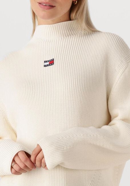 Gebroken wit TOMMY JEANS Sweater TJW MOCKNECK BADGE SWEATER - large