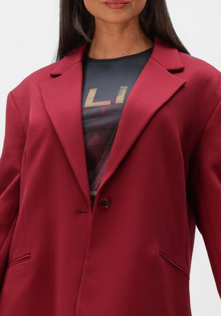 Bordeaux ALIX THE LABEL Blazer LADIES WOVEN OVERSIZED BLAZER - large