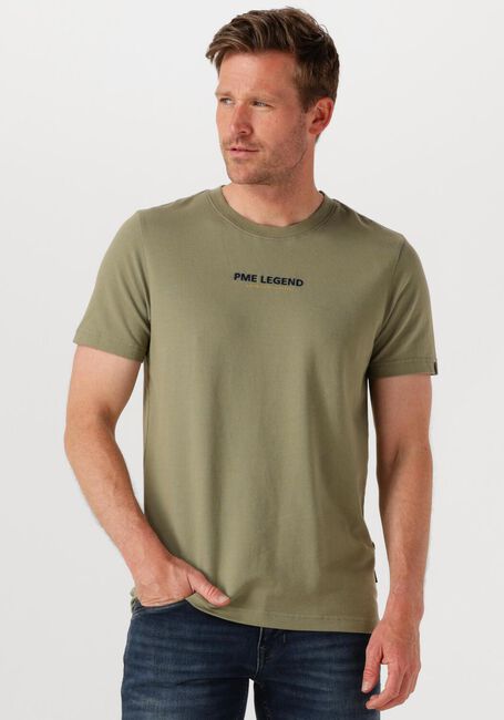 Khaki PME LEGEND T-shirt FLAT WAFFLE JERSEY - large