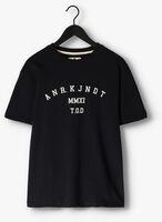 Donkerblauwe ANERKJENDT T-shirt AKKIKKI S/S BOX LOGO TEE
