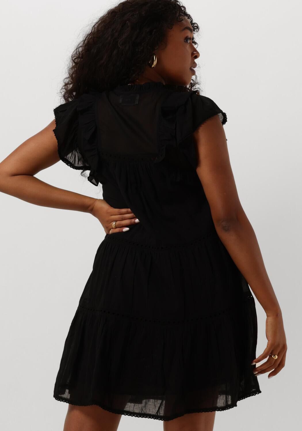 NEO NOIR Dames Jurken Jamma S Voile Dress Zwart
