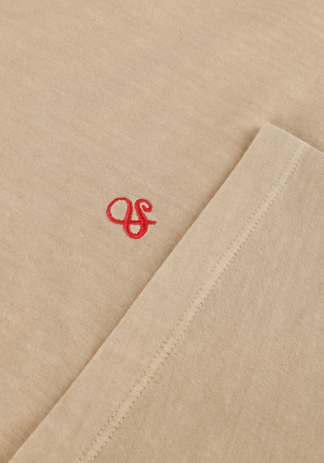 Beige SCOTCH & SODA T-shirt GARMENT DYE LOGO CREW T-SHIRT - large