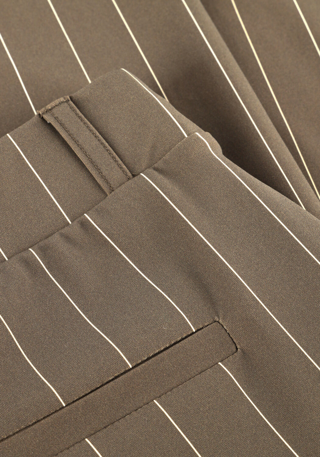 Khaki STUDIO ANNELOES Wijde broek Marilon stripe trousers - large