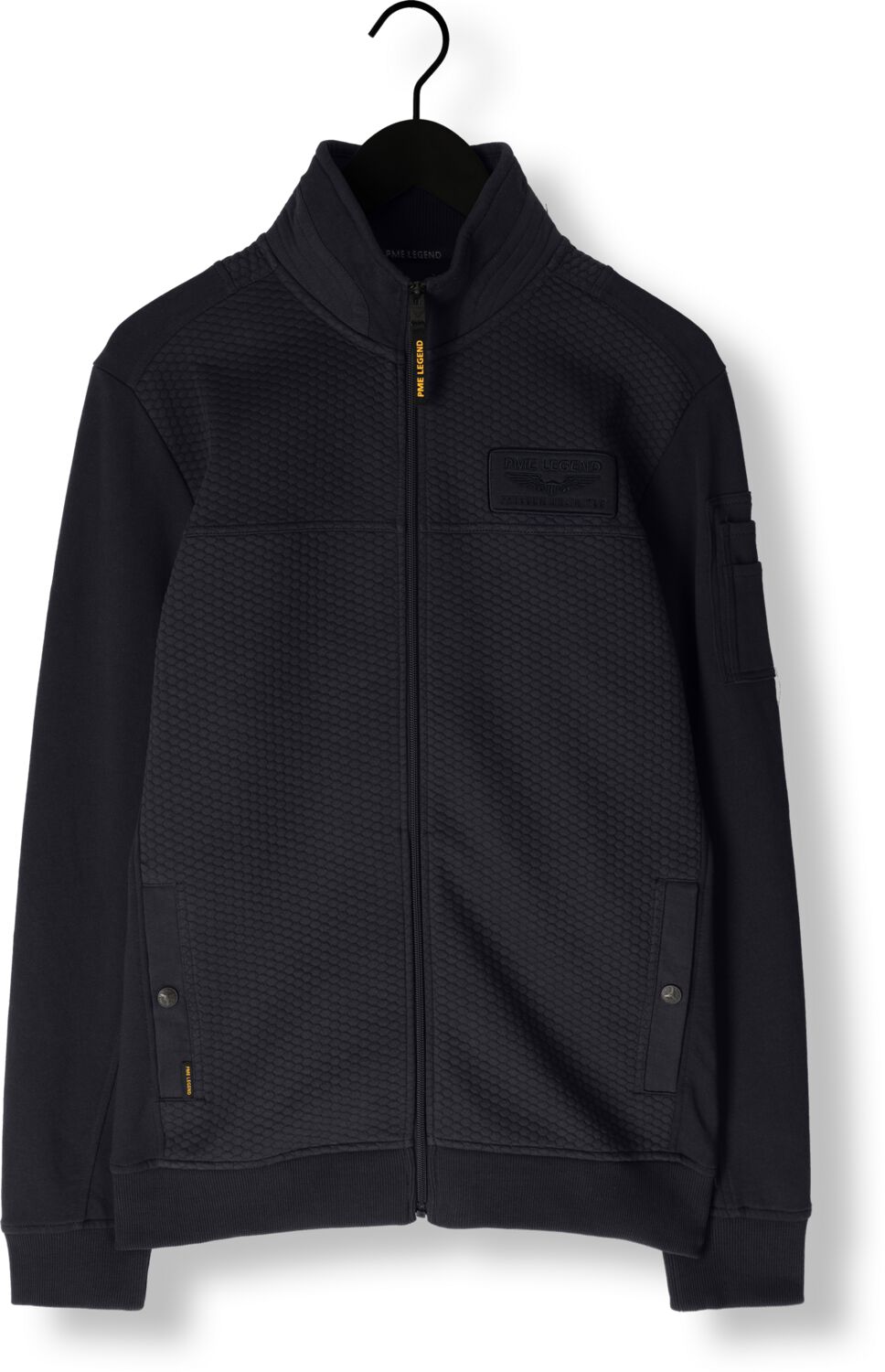 PME LEGEND Heren Truien & Vesten Zip Jacket Jacquard Interlock Sweat Blauw