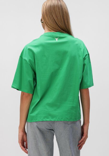 Groene ALIX THE LABEL T-shirt LADIES KNITTED THE LABEL T-SHIRT - large