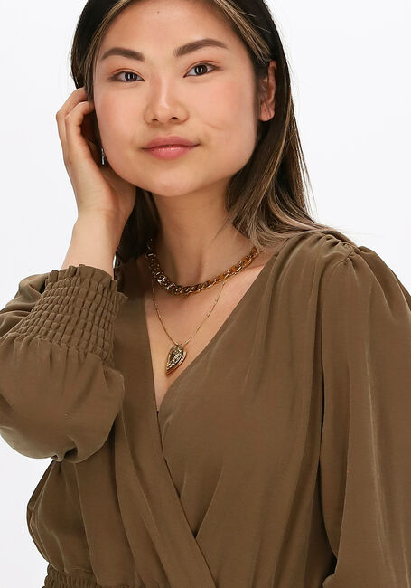 Bruine OBJECT Mini jurk DIANE - large