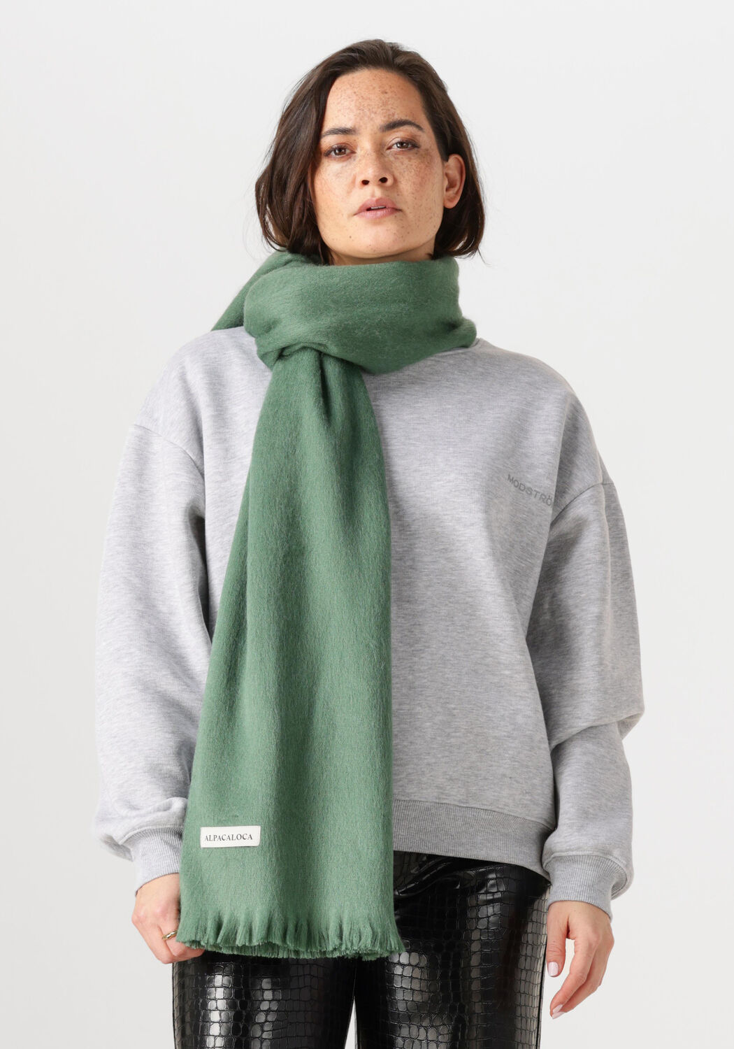 Groene ALPACA LOCA Sjaal 606 SCARF