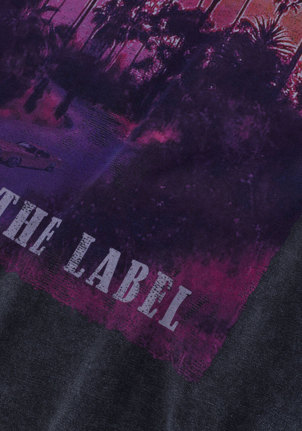 Grijze ALIX THE LABEL T-shirt LADIES KNITTED PALMTREE T-SHIRT - large