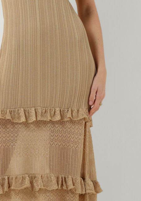 Gouden LIU JO Maxi jurk ROMANTIC PARTY LUX DRESS - large
