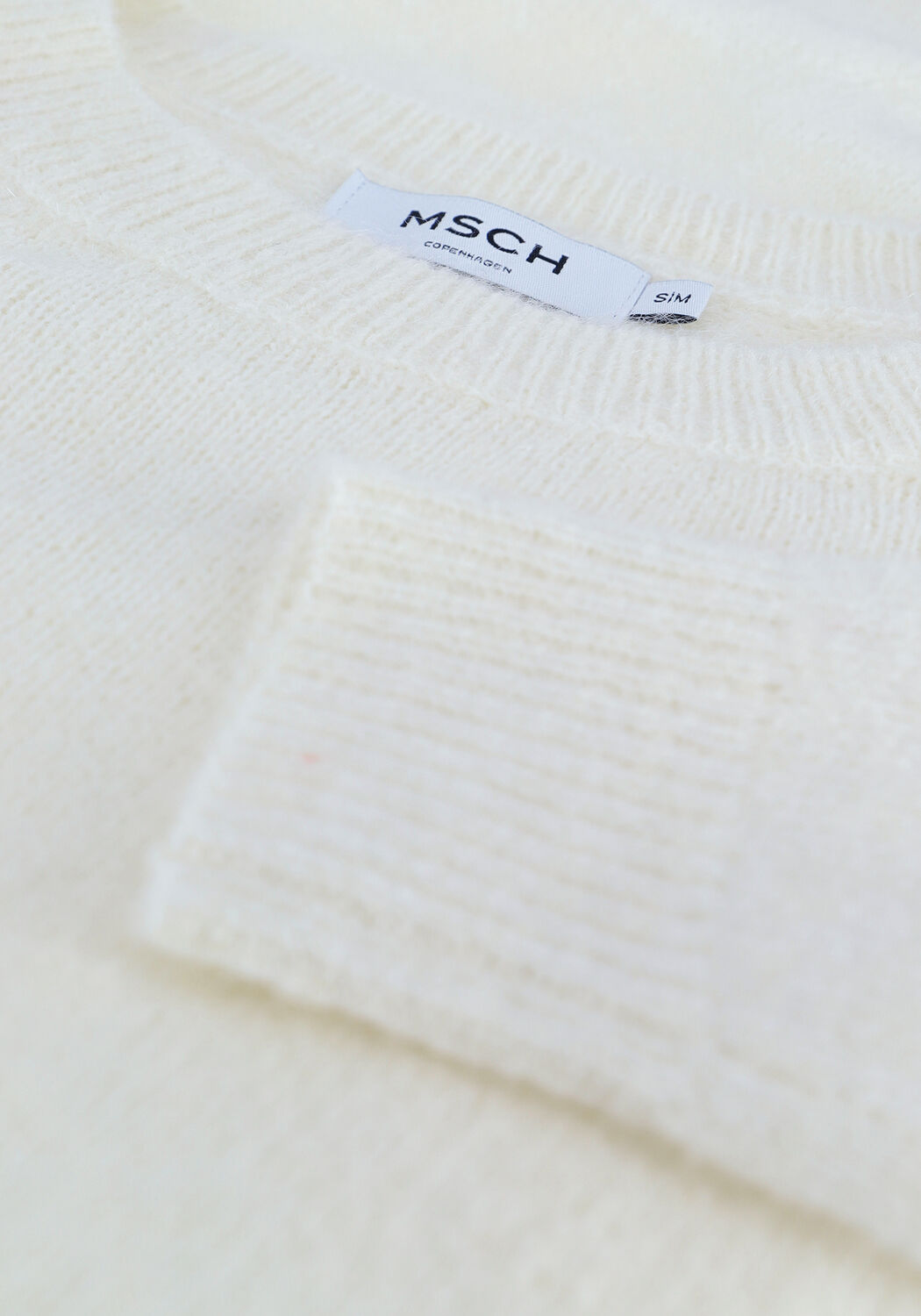 Gebroken wit MSCH COPENHAGEN Trui FEMME MOHAIR O PULLOVER - large