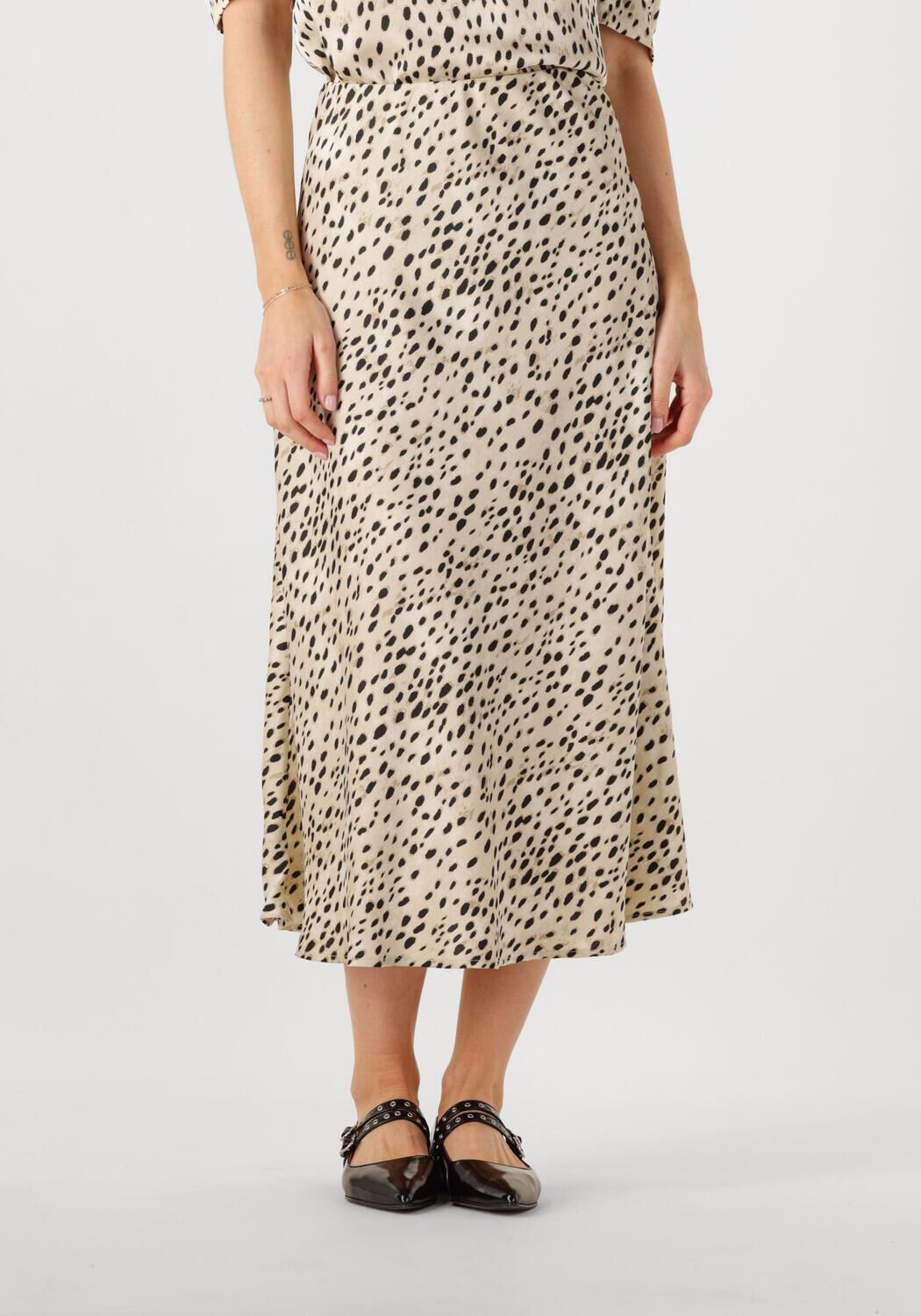 NEO NOIR Dames Rokken Bovary Desert Dot Skirt Gebroken Wit