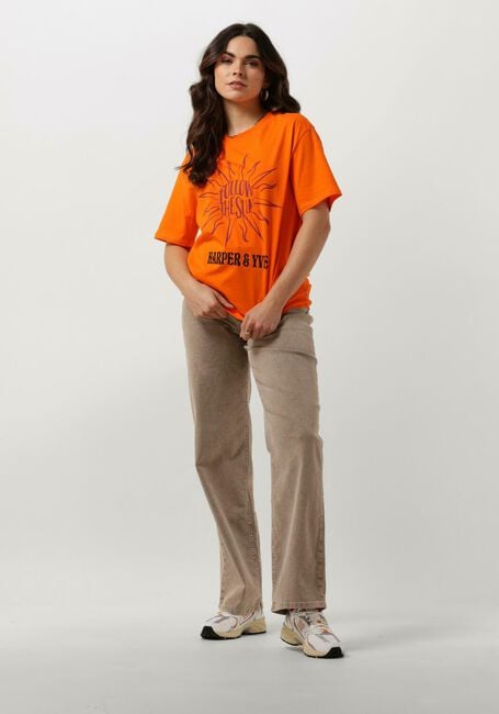Oranje HARPER & YVE T-shirt FOLLOWTHESUN-SS - large