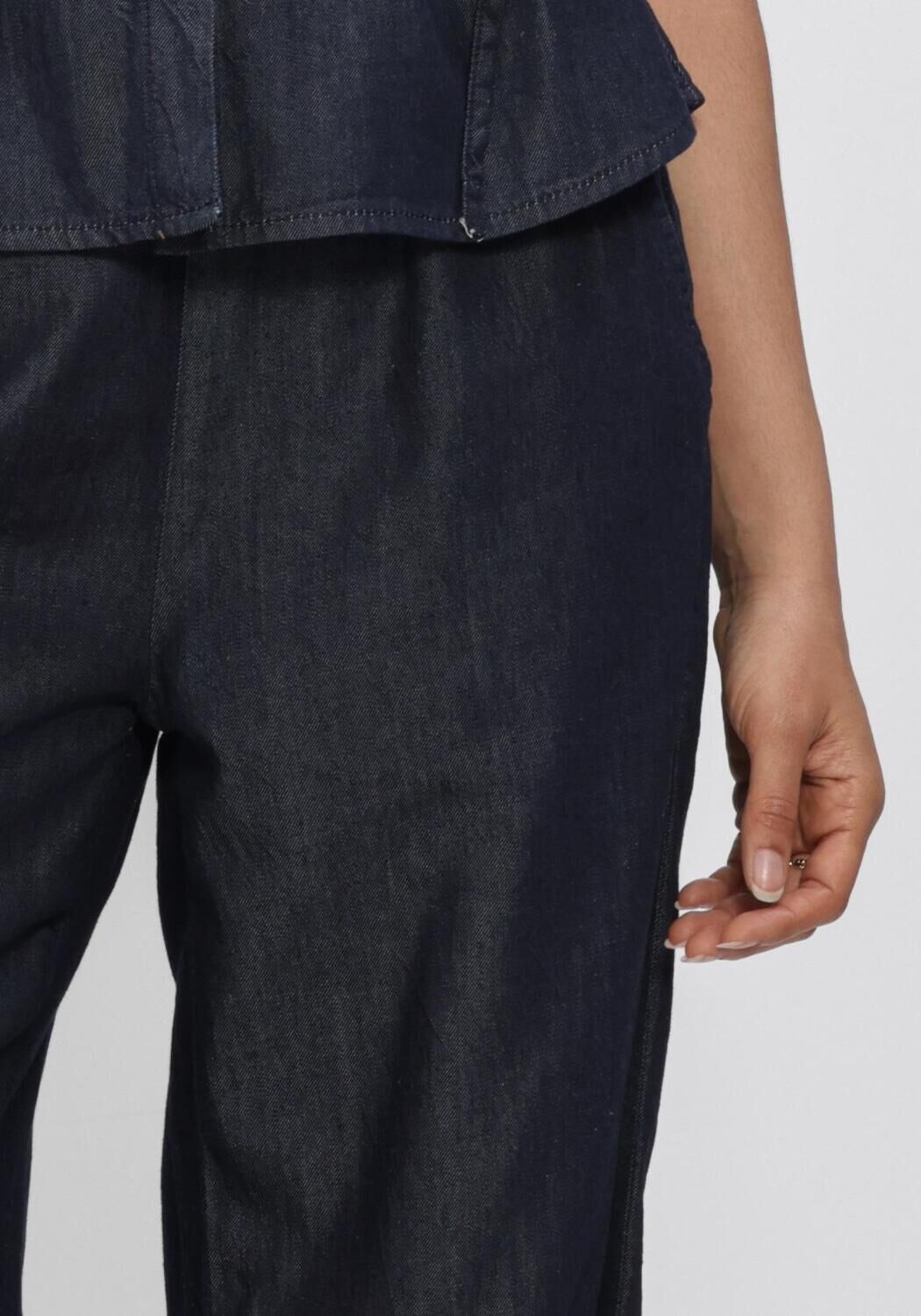 Blauwe SUMMUM Jeans WIDE LEG DENIM LW COTTON TENCEL - large