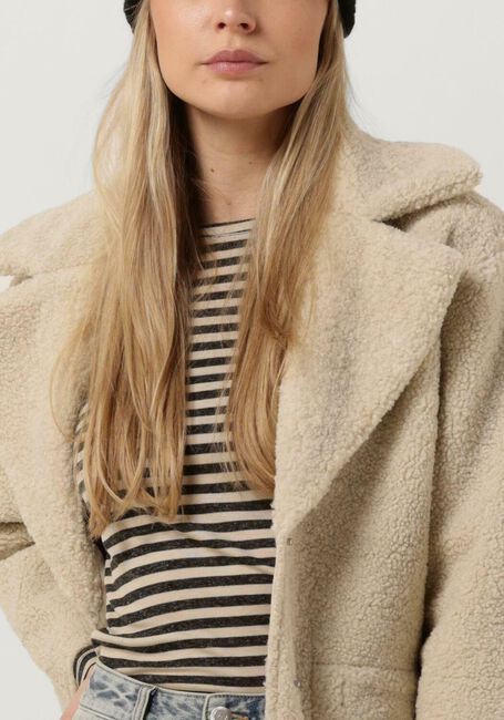 Ecru KNIT-TED Teddy jas NICOLA JACKET - large
