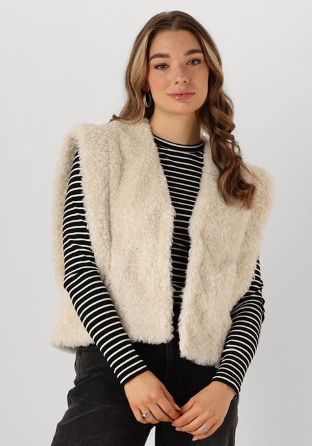 Witte CATWALK JUNKIE Gilet TEDDY BODY WARMER - large
