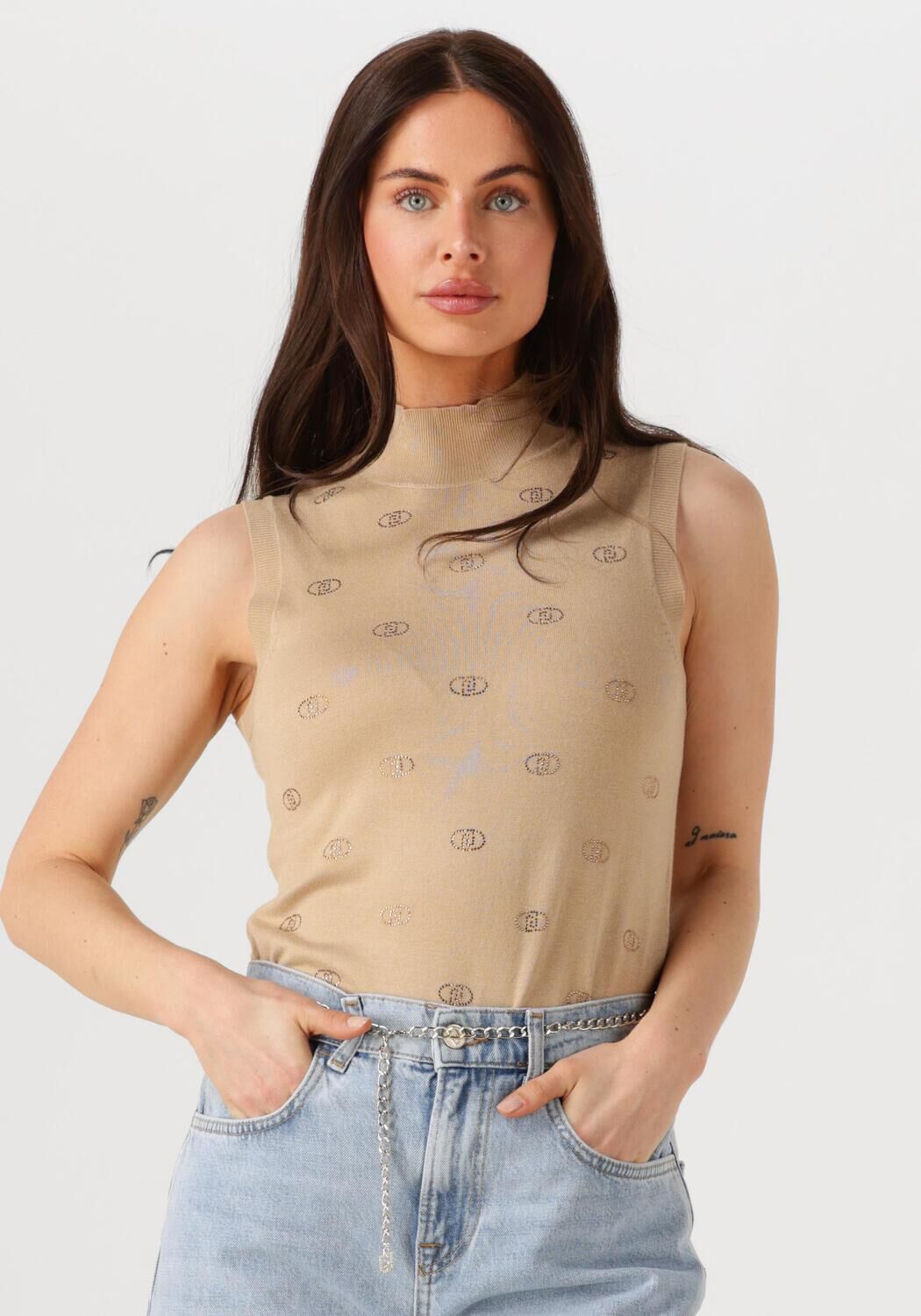 LIU JO Dames Tops & T-shirts Ecs Maglia Chiusa S m Beige