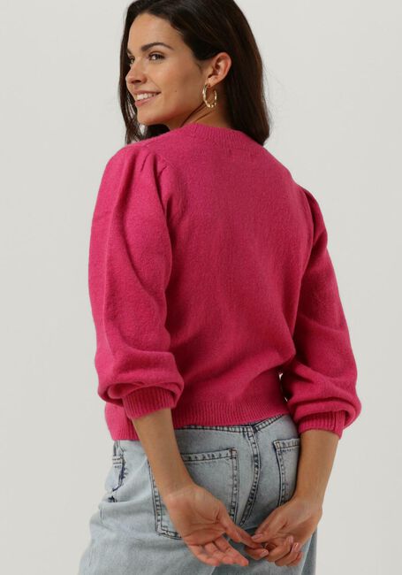 Fuchsia OBJECT Vest NONSIA L/S SHORT CARDIGAN - large