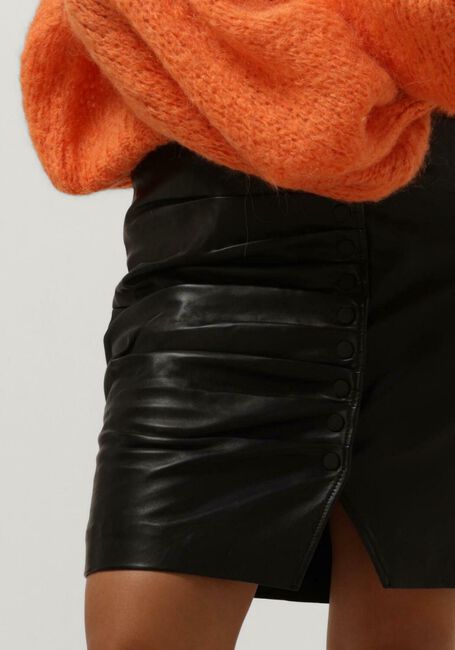 Zwarte EST'SEVEN Minirok EST’BUTTON SKIT BUNCHEN - large