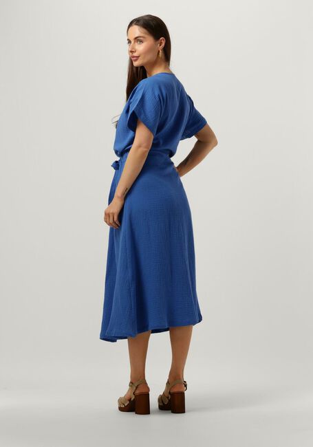 Blauwe MINUS Midi jurk HEMMA MIDI DRESS 2 - large