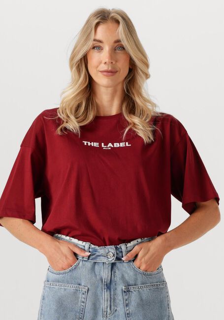 Bordeaux ALIX THE LABEL T-shirt LADIES KNITTED BASIC THE LABEL T-SHIRT - large