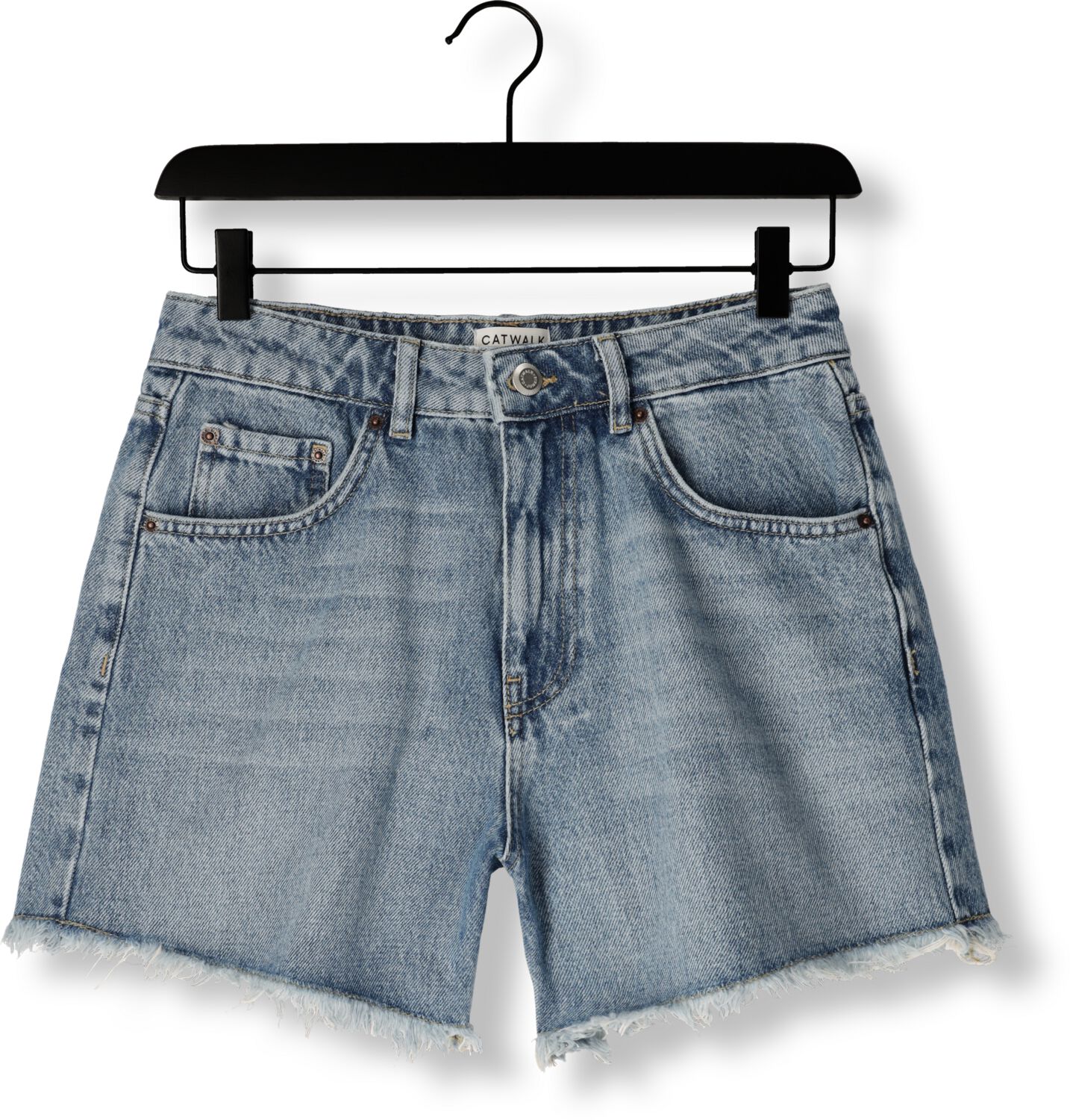 CATWALK JUNKIE Dames Broeken Loose Fit Denim Short Blauw
