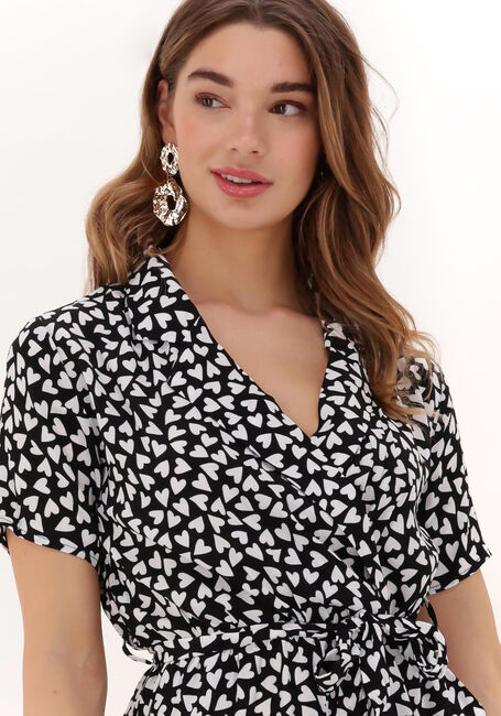 Zwarte COLOURFUL REBEL Playsuits KES HEART BLAZER COLLAR PLAYSUIT - large