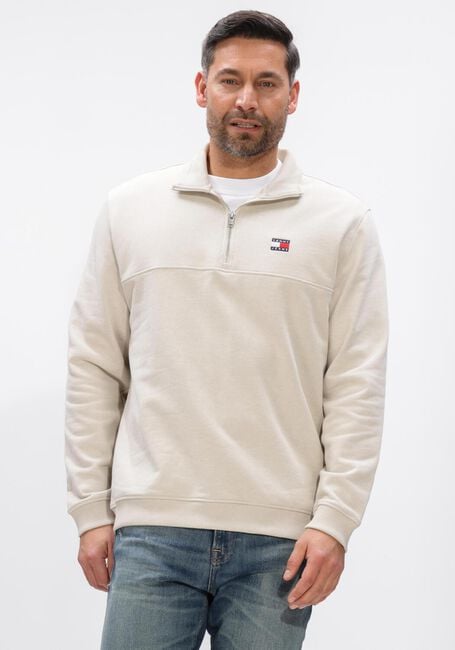 Ecru TOMMY JEANS Trui TJM REG BADGE QZ EXT - large