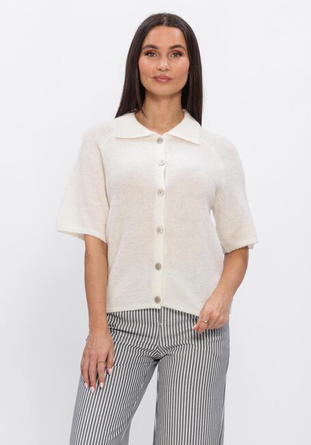 Beige Y.A.S. Vest YASDURA 2/4 KNIT CARDIGAN - large