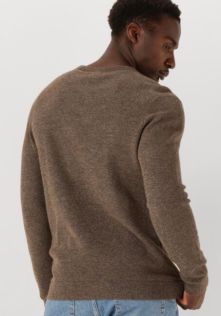 Bruine SELECTED HOMME Trui SLHROSS LS KNIT STRUCTURE CREW NECK NOOS - large