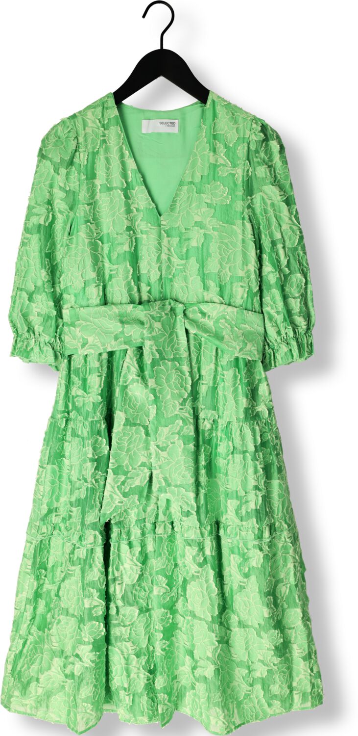 SELECTED FEMME Dames Jurken Slfsadie 3 4 Midi Dress Groen
