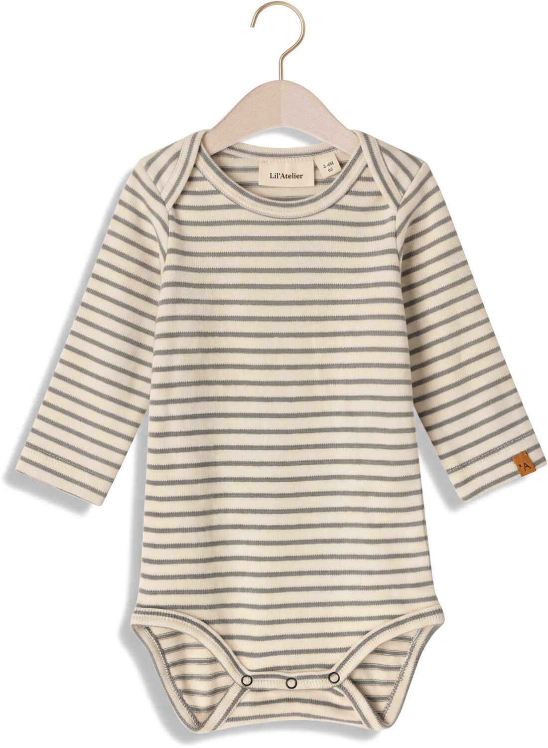 LIL' ATELIER Baby Rompers Nbmthoro Keo Ls Slim Body Lil Ecru
