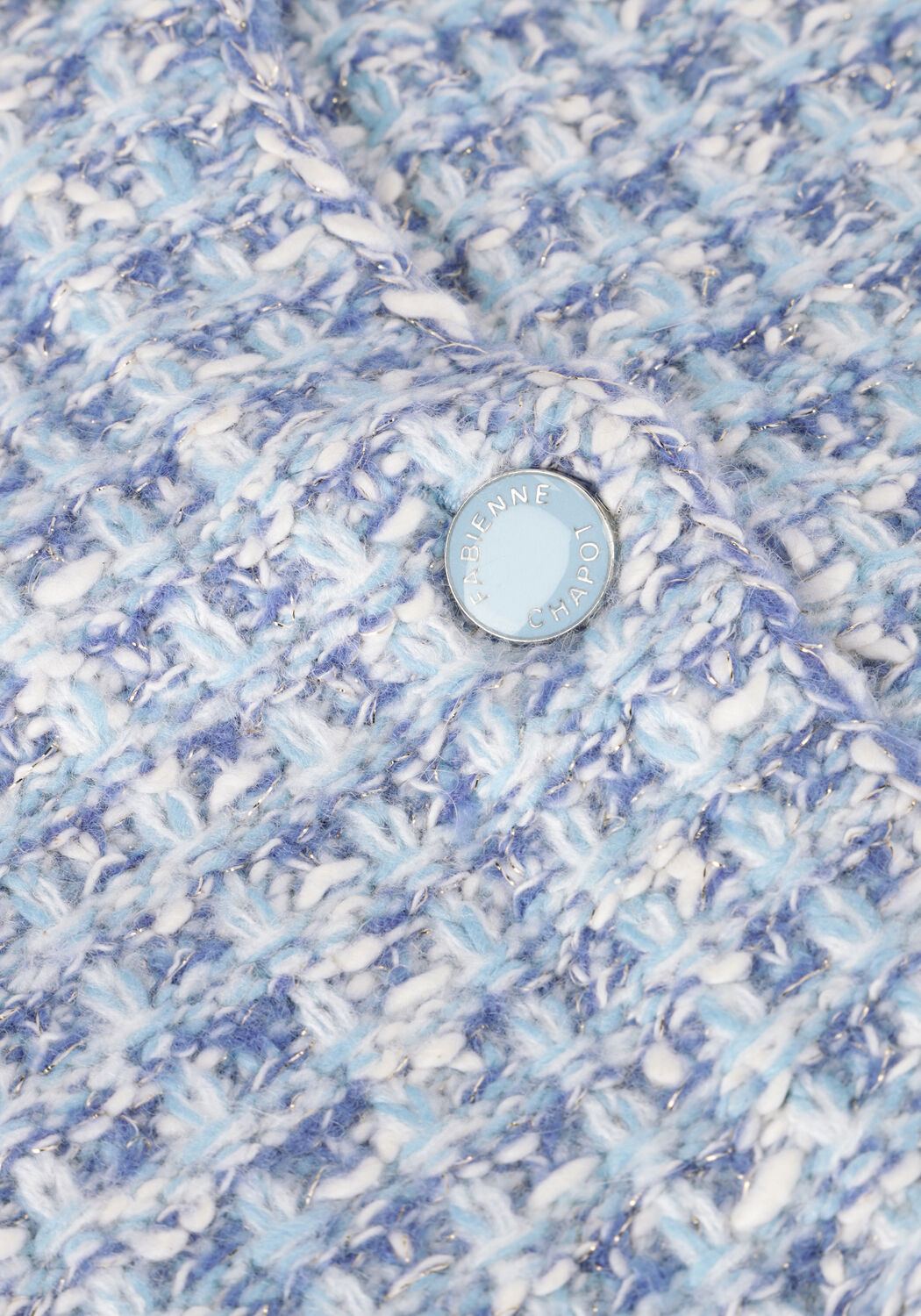 Blauwe FABIENNE CHAPOT Vest JOSH CARDIGAN - large