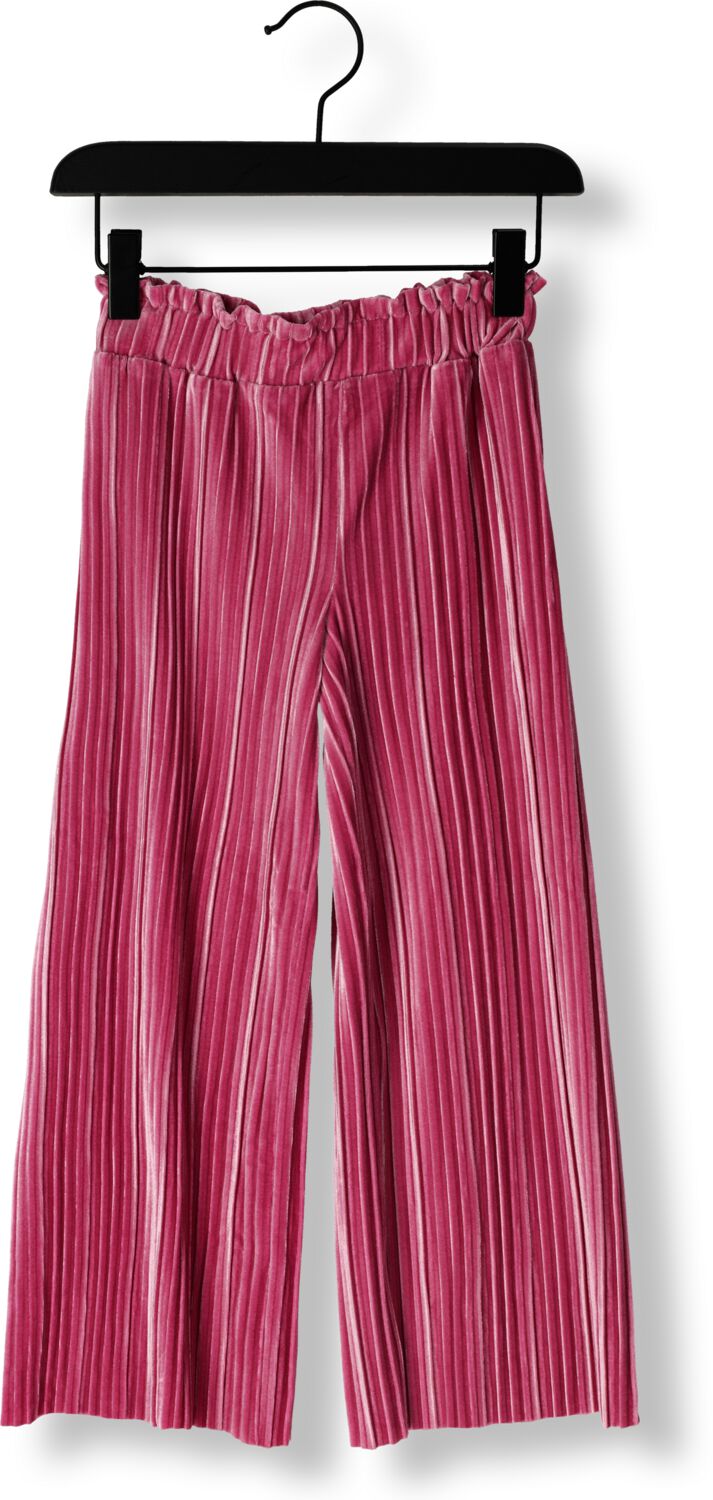 Z8 fluwelen wide leg broek Ceylin roze