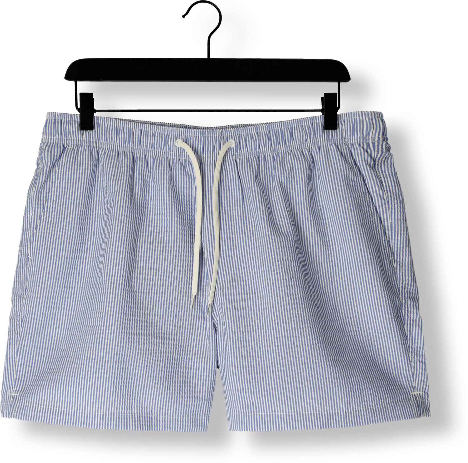 SELECTED HOMME Heren Zwembroeken Slhcooper-seersucker Swimshorts Wit