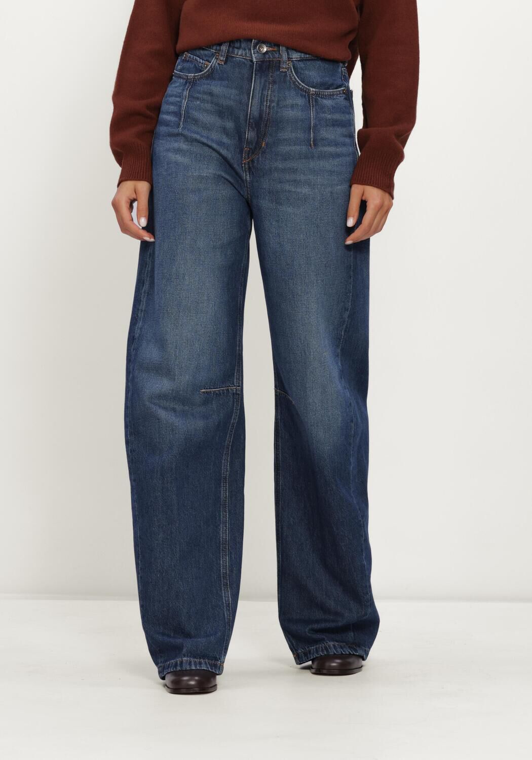 Blauwe DRYKORN Barrel jeans LIABLE - large