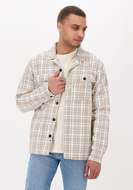 Zwarte ANERKJENDT Overshirt AKKARSTEN CHECK OVERSHIRT - large