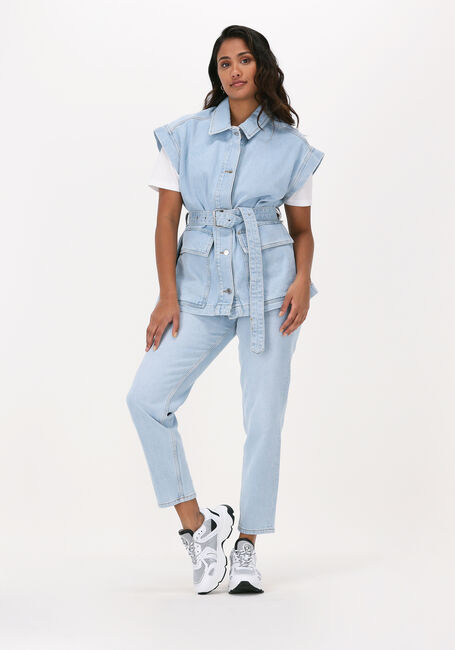 Lichtblauwe SELECTED WOMEN Gilet JULIA LIGHT BLUE DENIM VEST - large