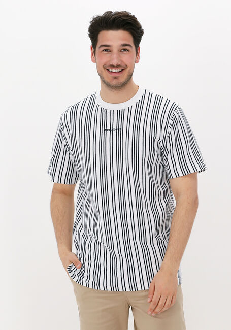 Gebroken wit WOODBIRD T-shirt BRAWS PIQUE TEE - large