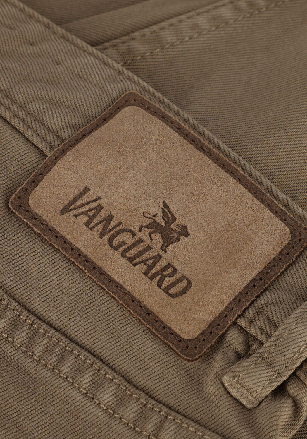 Khaki VANGUARD Slim fit jeans V7 RIDER COLORED NON-DENIM - large