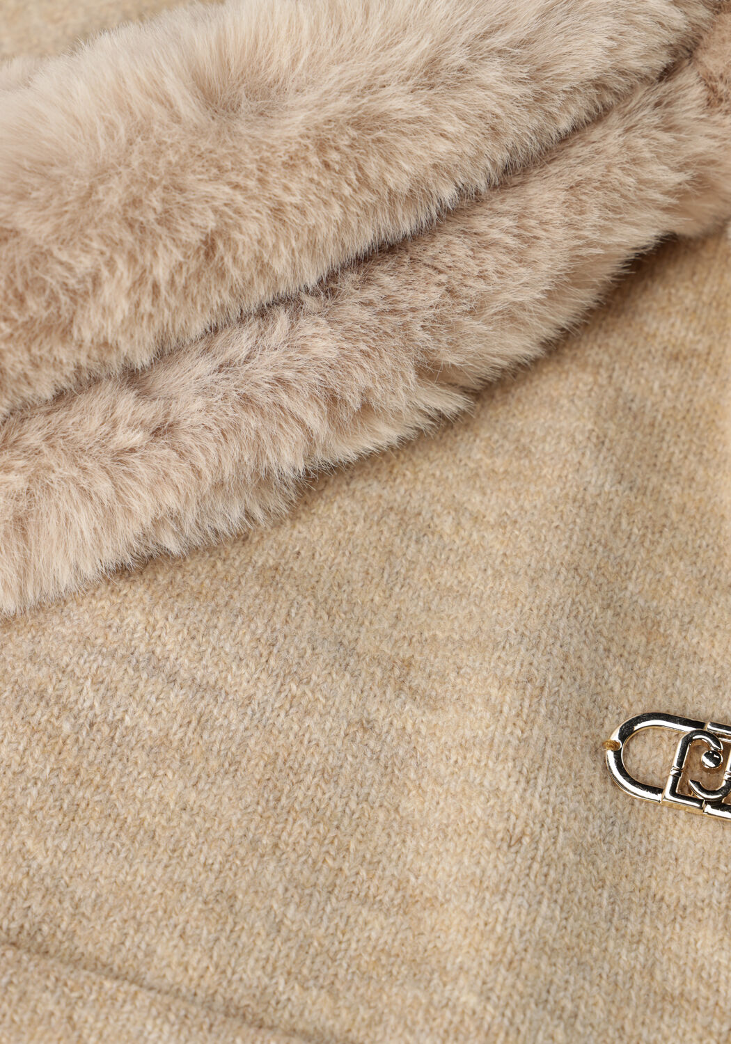 Beige LIU JO Muts CAGOULE CON FUR - large