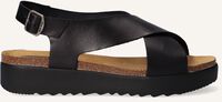 Zwarte RED-RAG Platte sandalen 78068 - medium