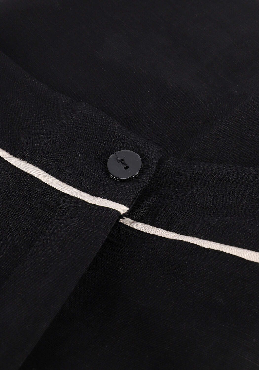 Zwarte ACCESS Broeken LINEN HIGH-WAISTED SHORTS - large