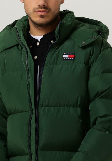 Donkergroene TOMMY JEANS Gewatteerde jas ALASKA PUFFER - large