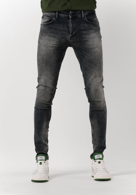 Donkergrijze PUREWHITE Skinny jeans #THE DYLAN - SUPER SKINNY FIT JEANS WITH SCRATCHES - large