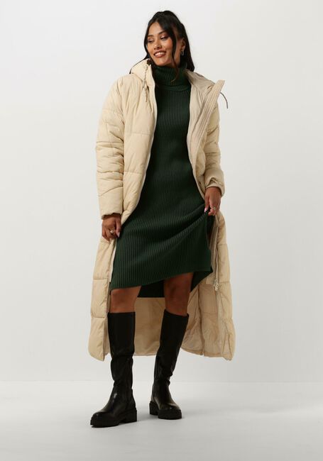 Groene MINUS Mini jurk AVA KNIT TURTLENECK DRESS - large