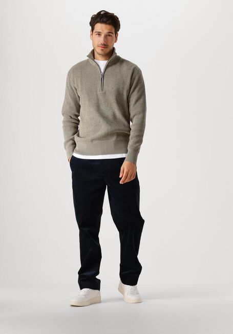 Groene SELECTED HOMME Trui SLHRODNEY LS HIGH NECK HALF ZIP - large