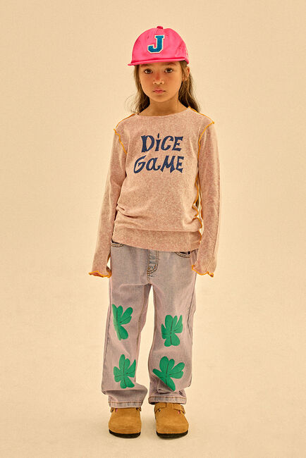 Jelly Mallow LUCKY CLOVER DENIM PANTS - large